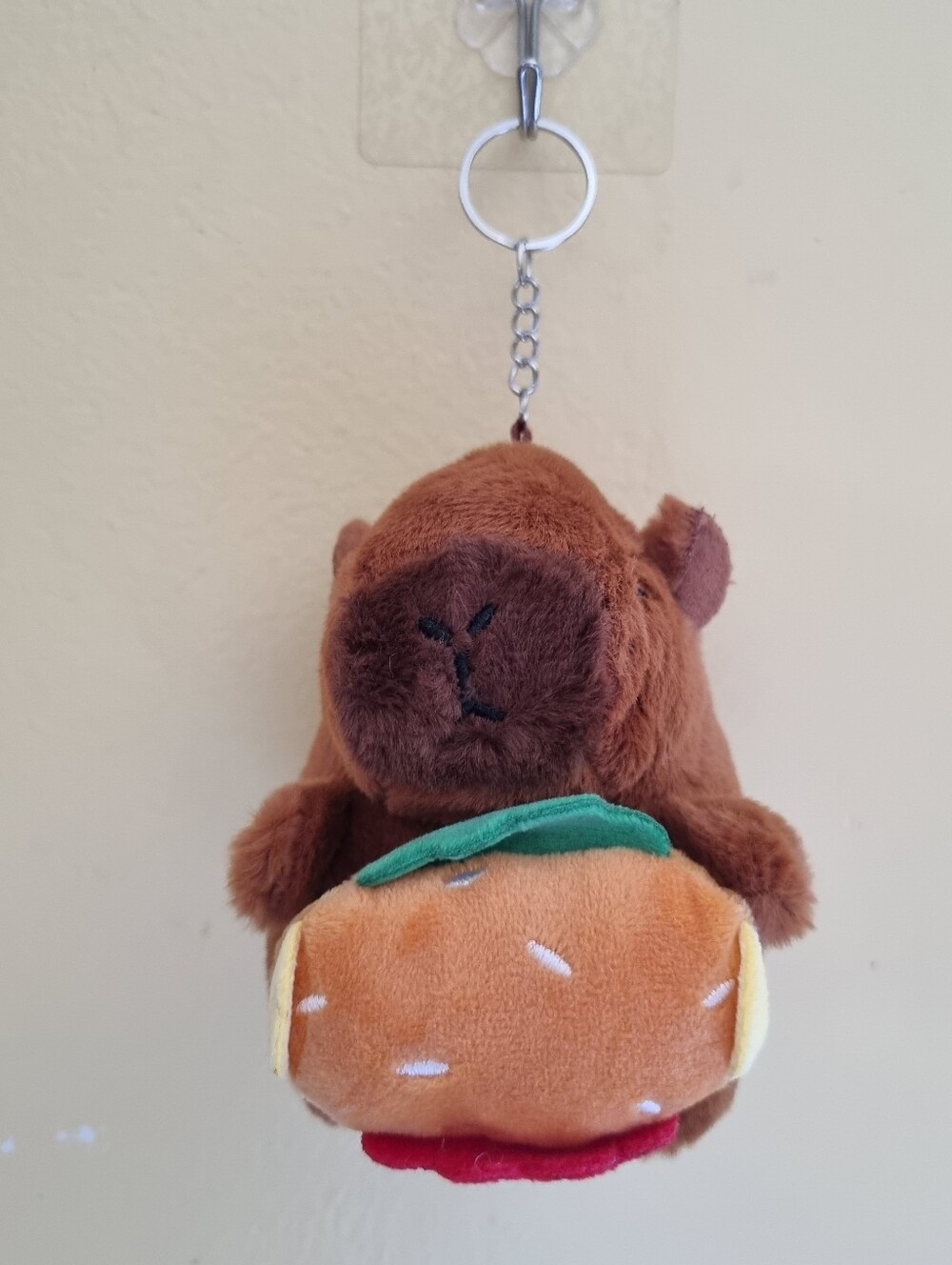 Cute Capybara Kids Bag Keychain Soft Plush Stuffed Toy Plushies Bag Accessories